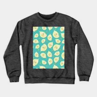 Delicate Flower Pattern Crewneck Sweatshirt